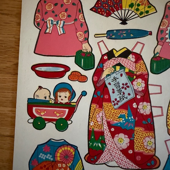 Vintage Japanese Cutout Dressing Book Paper Dolls Made in Japan - Picture 16 of 16